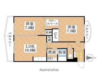 柿乃木坂2ND【203号室】の間取り