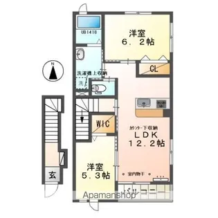 クオーレ【2階】の間取り