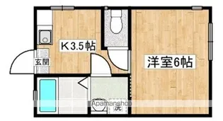 メゾンドメンフィス【1階】の間取り