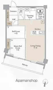 ブルーヴェル青葉通【6階】の間取り