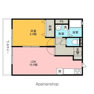 ローズハイム【2階】の間取り