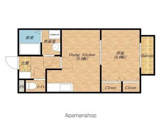 RINON東貝塚【101号室】の間取り