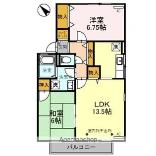 ヴィクトワール【2階】の間取り