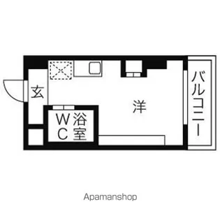岩井橋ロイヤルハイツ【8N号室】の間取り