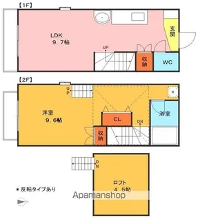 アドリアーノ長山【1階】の間取り