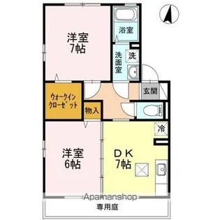 リッツハウス上野【103号室】の間取り