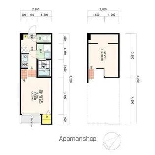 VILLEIL【202号室号室】の間取り