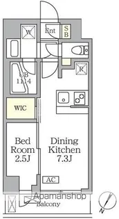 アジールコート三宿テラス【4階】の間取り