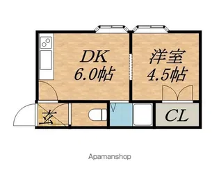 グランドール元町【3階】の間取り