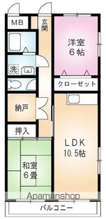 ファミール小作台【3階】の間取り