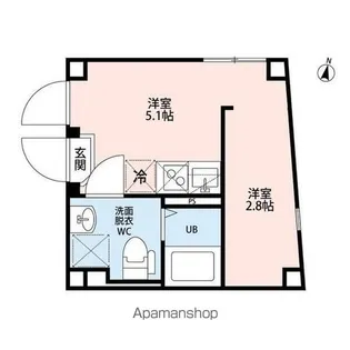 DEUXIEME AIFER【3階】の間取り