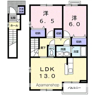 プルミエ・アムールⅢ【2階】の間取り