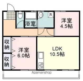 友孝マンション【2階】の間取り