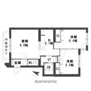 グランメールピエス【301号室】の間取り
