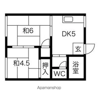 フォーブル木田A棟【2階】の間取り