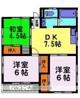 チェリーハイツ【201号室】の間取り