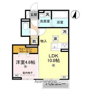 リアン平松 B棟【1階】の間取り