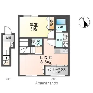 桜ヶ丘Ⅰ・35【2階】の間取り