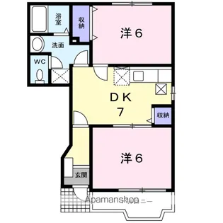 クァイエット【1階】の間取り