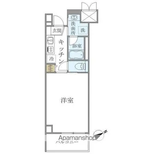 RA北田辺【4階】の間取り