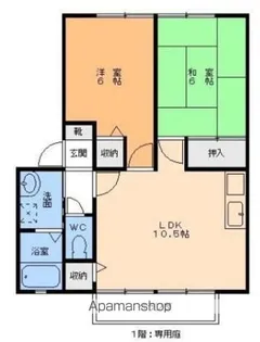 ソレジオ南梅本【A101号室】の間取り