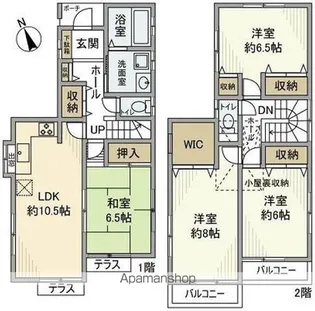 東京都昭島市宮沢町2丁目【一戸建】の間取り