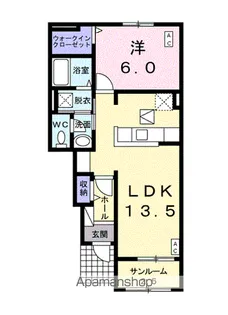 サウス バード【1階】の間取り