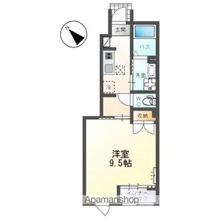 アメリアハイツ【1階】の間取り