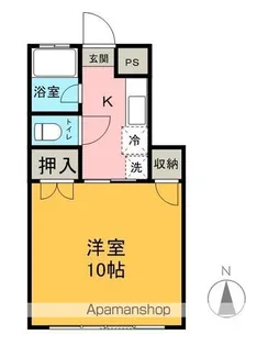 稼ぐ家姫エイト【103号室】の間取り