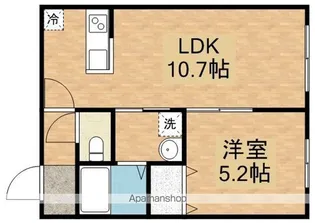 アユミリオン4・3【105号室】の間取り