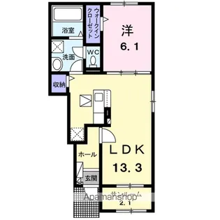 ルミナーレⅡ【1階】の間取り