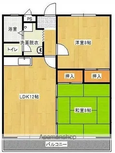 アムール霧島【2階】の間取り
