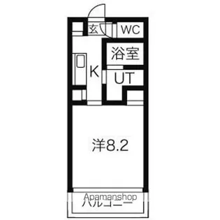 パックス御器所【204号室】の間取り