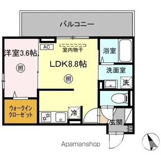 BRILLIA TWIN STAGE(ブリリア ツイン ステージ【3階】の間取り