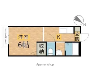 リーヴルⅠ【201号室】の間取り