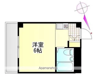 落合コーポ【3階】の間取り