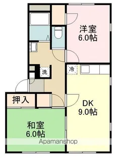 サンフォレスト上杉【A-102号室】の間取り