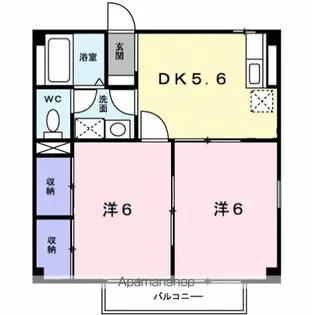 クレセント【2階】の間取り