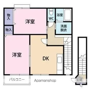 クレストール羽鳥【2階】の間取り