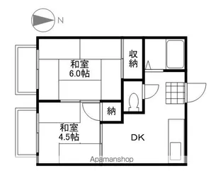 コーポ青江A【2階】の間取り