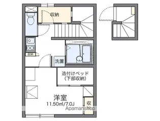 レオパレスフローラ【202号室】の間取り