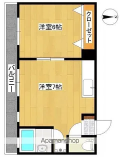 サンライズマンション【102号室】の間取り