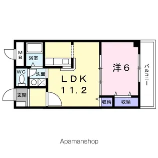 アウローラ【402号室】の間取り