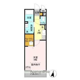 スカイメゾン草加【1階】の間取り
