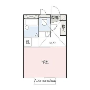 パレスK’S【204号室】の間取り