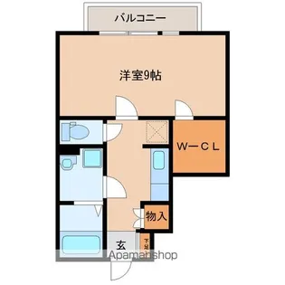 イデアル六丁の目【1階】の間取り