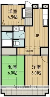 プラムウェル田園【3階】の間取り