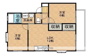 メゾン栗原1号棟【201号室】の間取り