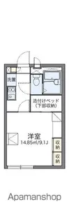 レオパレスホワイトグレー【2階】の間取り