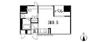 東京都新宿区新宿1丁目【マンション】の間取り